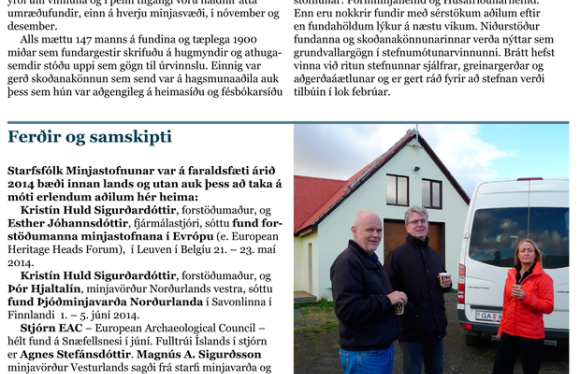 Fréttabréf Minjastofnunar Íslands 2015:1